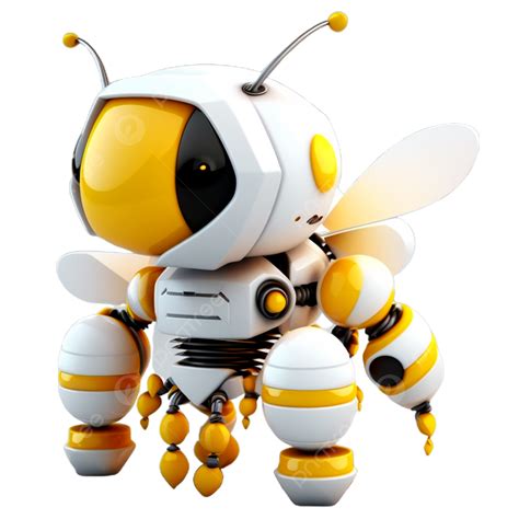 44 3d Robot Honey Bee Futuristic Logo Free Download 3d Honey Bee Robot