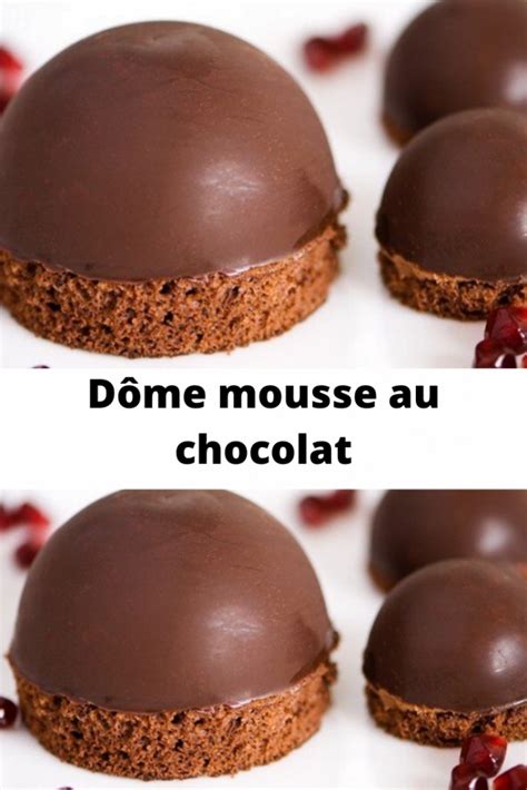 Recette Dôme mousse au chocolat Recettes du net