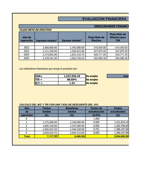 SOLUTION Ejercicio De Indicadores De Evaluaci N Financiera Studypool