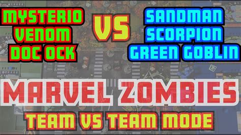 Marvel Zombies Mysteriovenomdoc Ock Vs Sandmanscorpiongreen