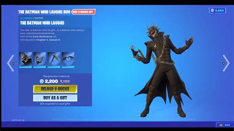 Fortnite Item Shop New Batman Who Laughs Bundle Update Today