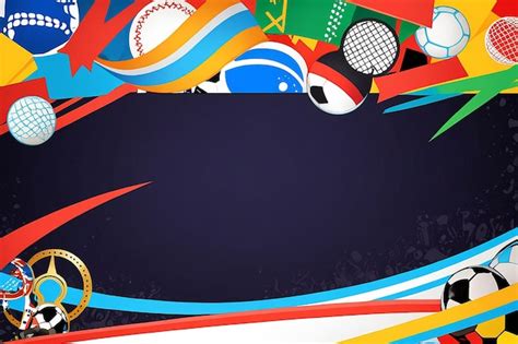 Olympic games sports background with copy space for text | Premium AI ...