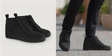 Marty High Top Black Nubuck Sneakers For Men - The Jacket Maker