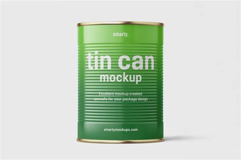 Free Tin Can Set Mockup Psd Psfreebies