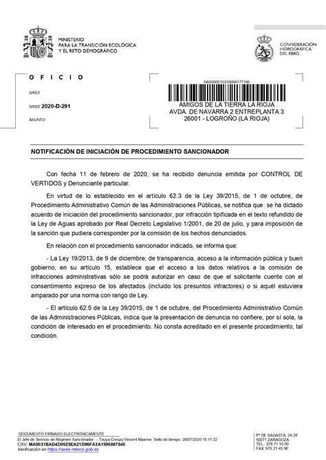 La Che Aparta A Amigos De La Tierra La Rioja De Un Procedimiento