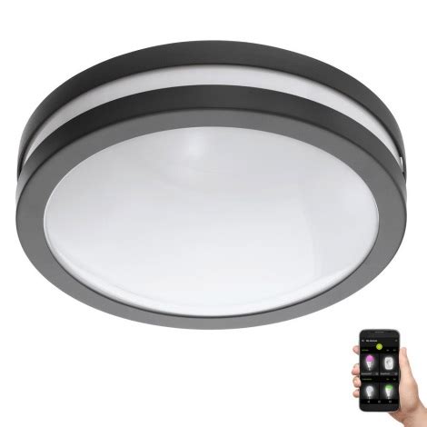 Plafonier Led Dimabil Pentru Baie Locana C Led W V Ip Negru