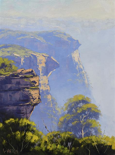 Katoomba Cliffs Painting By Graham Gercken Fine Art America