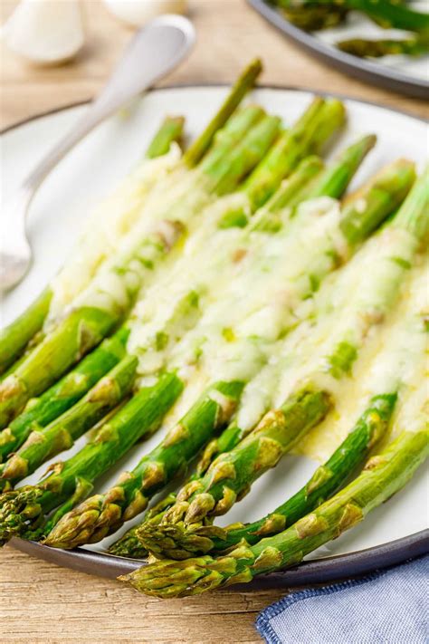 Cheesy Garlic Roasted Keto Asparagus - Keto Pots