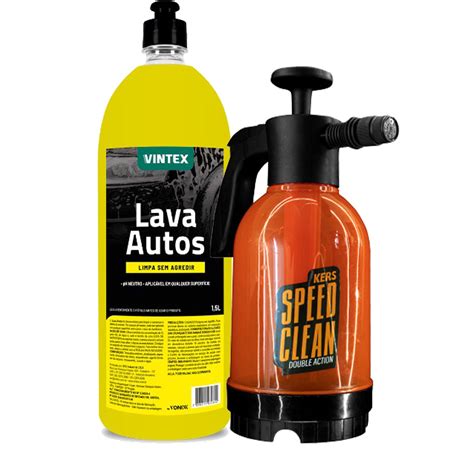 Pulverizador Manual Speed Clean Double Action 2L Kers E Lava Autos 1 5L