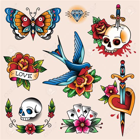 Traditional Tattoo Clipart Google Search Vintage Tattoo Design