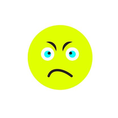 Boos Pictogram Vector Teken En Symbool Geïsoleerd Op Een Witte ...