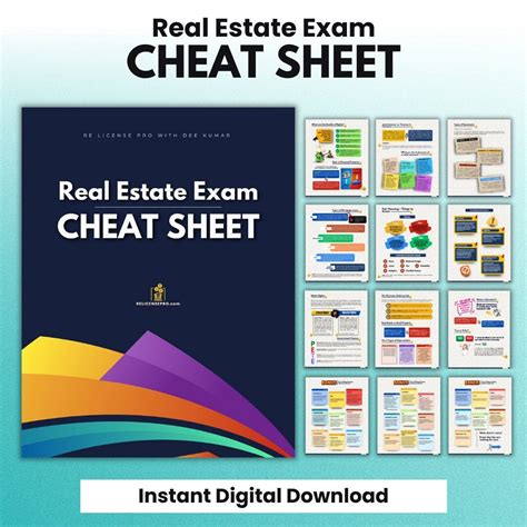 Real Estate Exam Cheat Sheet Real Estate Study Guide For The Real