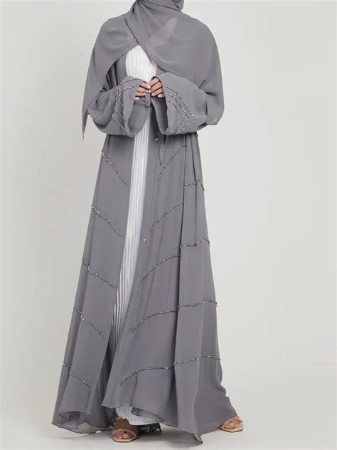 Abaya Kimono Musulm N De Ramad N Para Mujer Vestido Elegante De Fiesta