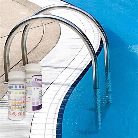 SALALIS Lot de 50 Bandelettes de Test Qualité de l Eau pour Piscine