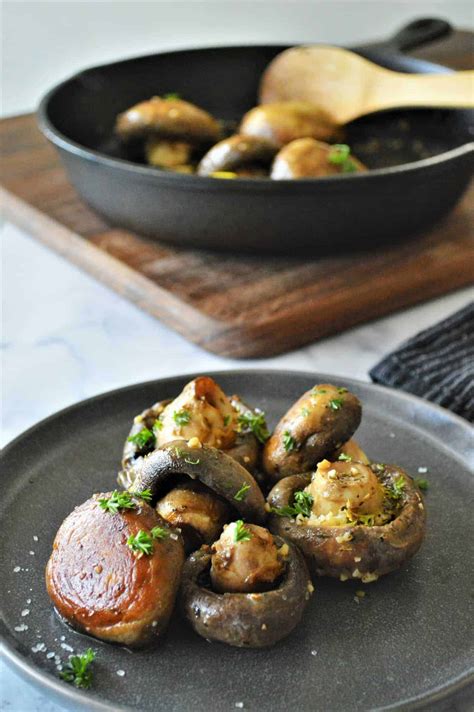 Keto Garlic Butter Mushrooms Easy Low Carb Side Dish