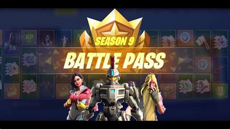 FORTNITE SEASON 9 FULL BATTLE PASS & SEASON 9 SKINS (FORTNITE SEASON 9 ...