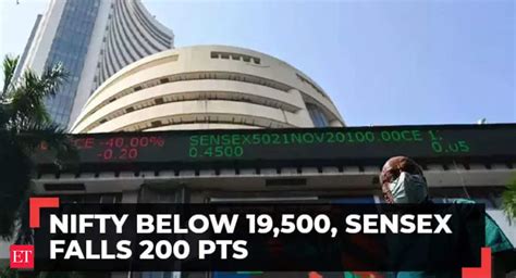 Sensex Loses 200 Points Nifty Below 19 500 Titan Rises 3 The