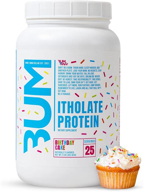 Raw Whey Isolate Protein Powder Birthday Cake Cbum India Ubuy