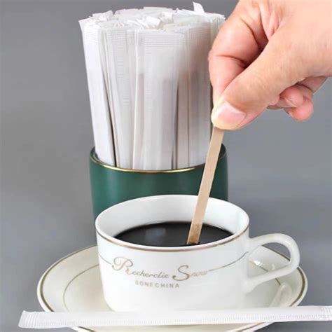 Natural Cheapest Disposable Wood Sticks Wooden Coffee Stirrer With