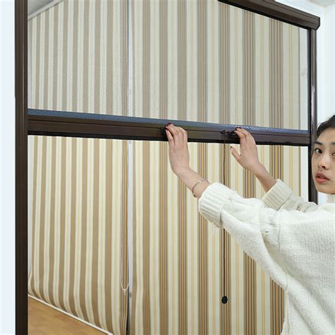 Anti Mosquito Net Retractable Fly Screens PVC Windows Screen Easy To