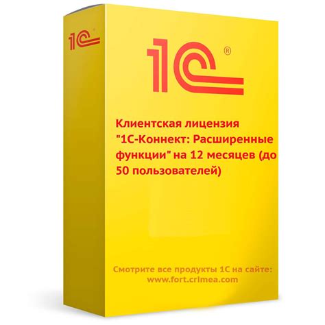 Клиентская лицензия "1С-Коннект: Расширенные функции" на 12 месяцев (до ...