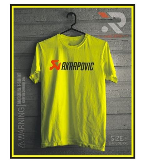 Jual Kaos Akrapovic Racing Muffler Logo Simple DISTRO Di Lapak IR