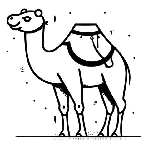 Ilustraci N De Camel Vector Aislada Sobre Un Fondo Blanco Vector Premium