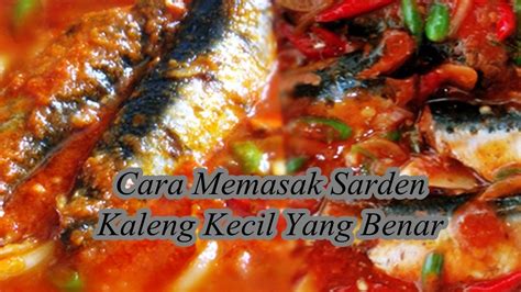 Cara Memasak Sarden Kaleng Kecil Yang Benar YouTube