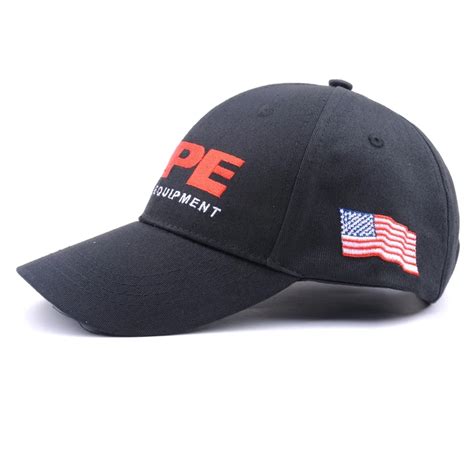 High Quality High Crown 100 Cotton 6 Panel American Flag Embroidered