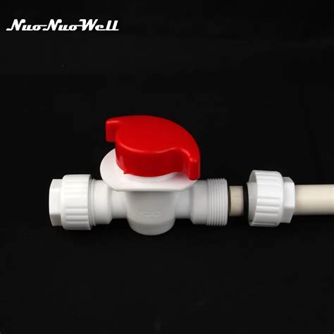 1pc Nuonuowell Pom 20mm Tube Valve Quick Connector Water Pipe Fittings Garden Irrigation