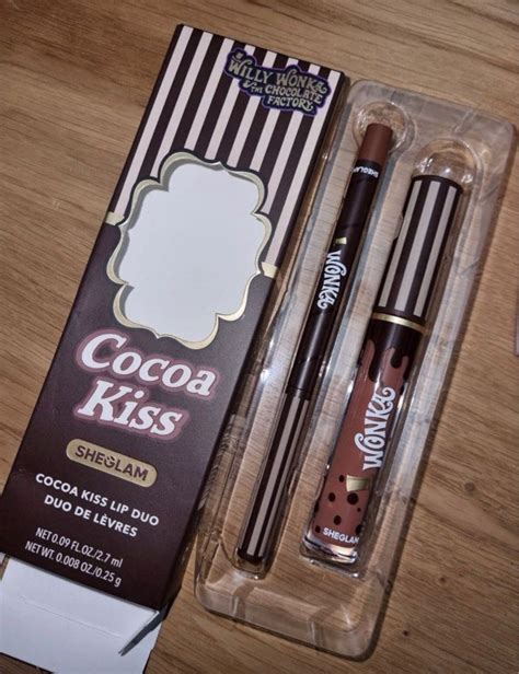 Willy Wonka Sheglam Cocoa Kiss Lip Liner Lip Gloss Duo Brownie Bite