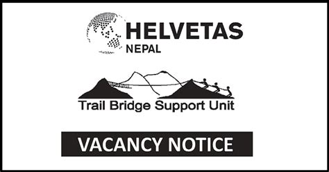 Helvetas Nepal Trail Bridge Support Unit Vacancy For Trail Bridge