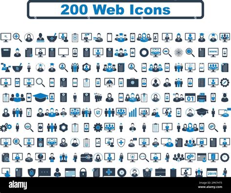 Web Icon Set Flat Style Vector Eps Stock Vector Image Art Alamy