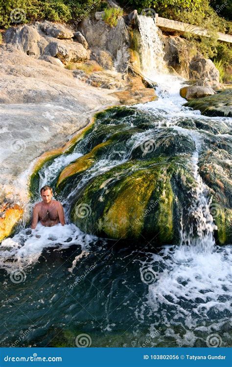 Natural Thermal Springs, Thermopylae. Stock Photo - Image of ...