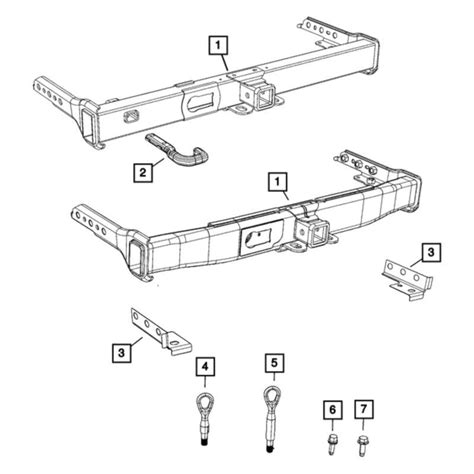 Mopar 68497385AA Tow Hook