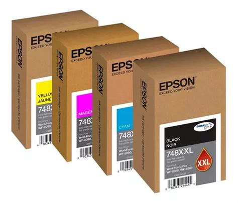 Kit De Cartuchos Originales Epson T748 Xxl Para Wf 6590 Envío gratis