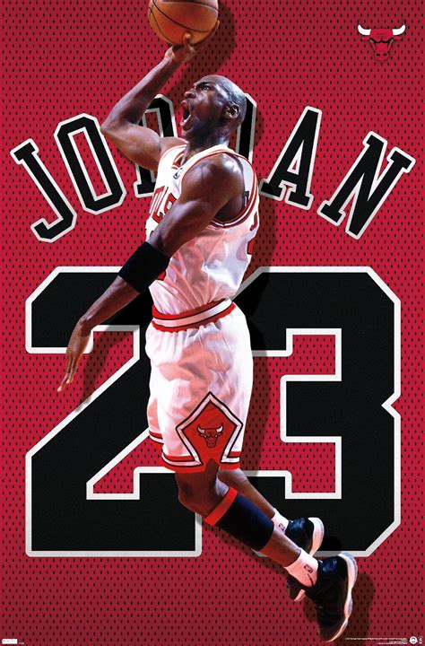 Trends International Michael Jordan Jersey Wall Poster X