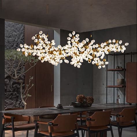 Luminate Living Zygote High Quality White Glass Cluster Chandelier