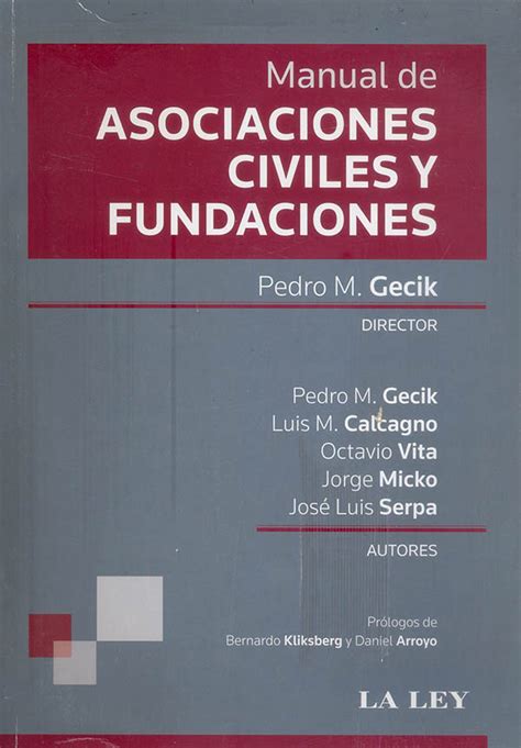 Manual De Asociaciones Civiles Y Fundaciones Editorial Temis