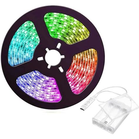 Ruban Led A Pile Bande Led 2M 60 Led Smd 5050 Rgb Ip65 Étanche Bande