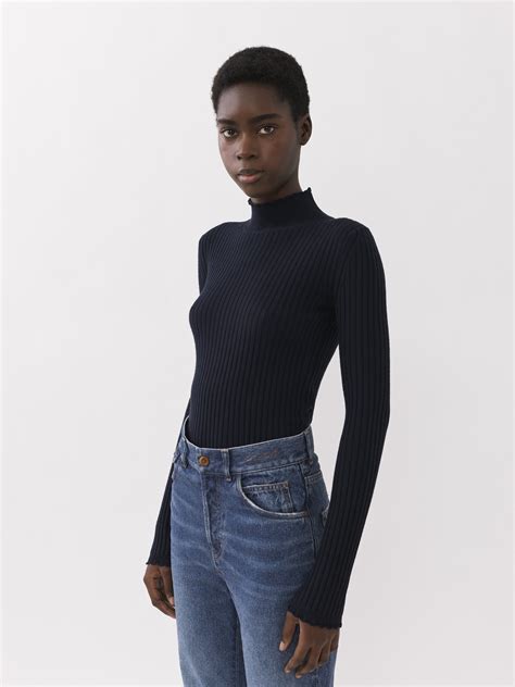 Chlo Fitted High Neck Sweater Chlo Us