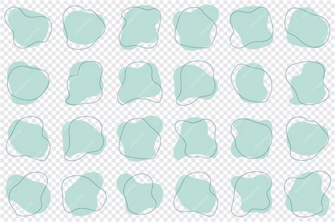 Forme de blob organique Ensemble d'élément graphique de forme de tache ... 