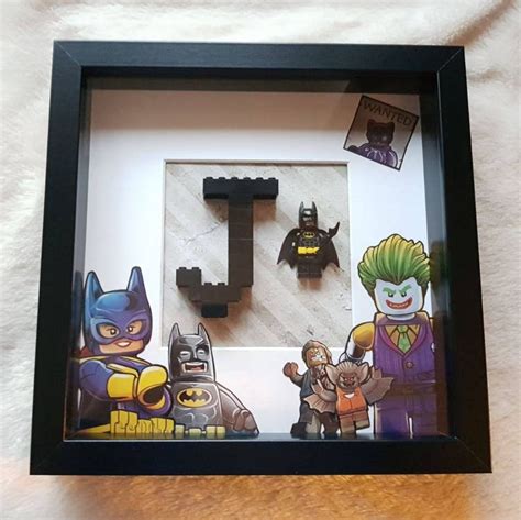 Lego Batman Initial Frame / Lego Batman / Batman Frame / Lego | Etsy