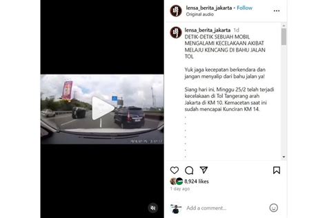 Foto Belajar Dari Insiden Harrier Terguling Bahu Tol Bukan Buat Menyalip