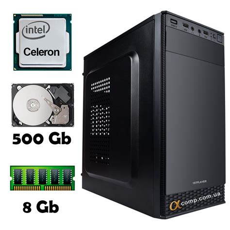 Компьютер AlphaPC T8101 (Celeron G4900/8Gb/500Gb) Tower renew купить в ...