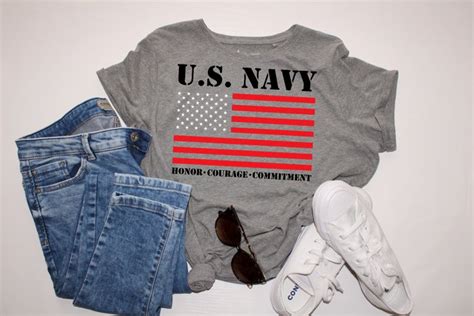 US Navy with Flag