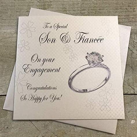 WHITE COTTON CARDS to A Special Son Fiancée On Your Engagement