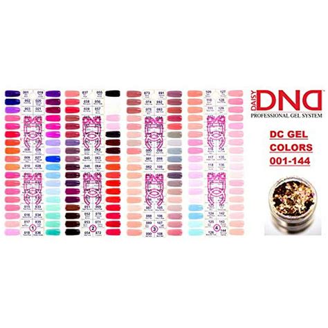 Dnd Dc Collection Daisy Nail Color Swatches 1 4 Gel Polish Colors