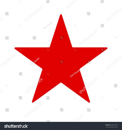 Red Star Vector Illustration Stock Vector (Royalty Free) 488122681 ...