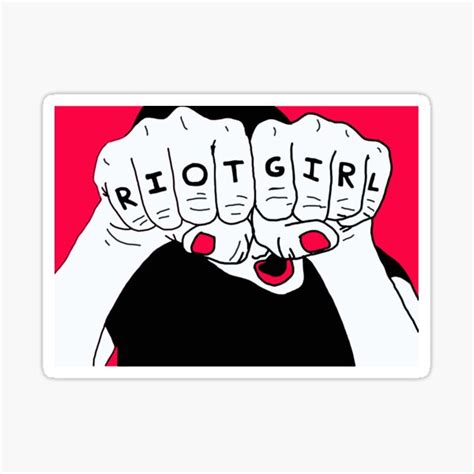 Bikini Riot Grrrl Sticker For Sale By SangShanin Redbubble